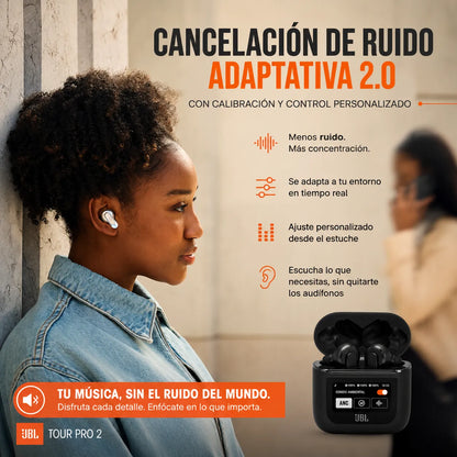 🎧 JBL Tour Pro 2: Audífonos Inteligentes con Estuche Touch + Envío Gratis 🚚
