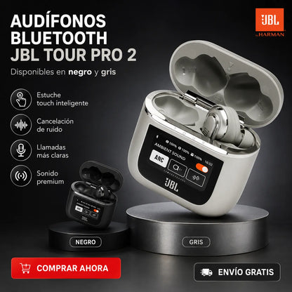 🎧 JBL Tour Pro 2: Audífonos Inteligentes con Estuche Touch + Envío Gratis 🚚