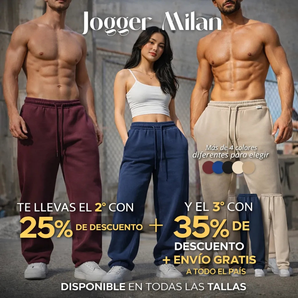 Jogger Milan Unisex™ – Comodidad que combina con todo + Envío GRATIS 🚚