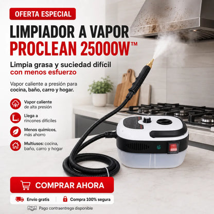 🏠 Limpiador a Vapor Multiusos ProClean™ + Envío Gratis 🚚🔥