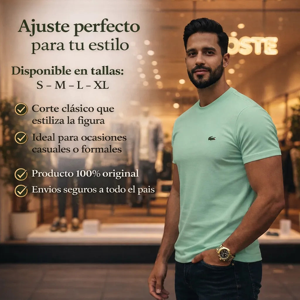 CAMISETA LACOSTE TELA FRIA 🐊 ENVIO GRATIS