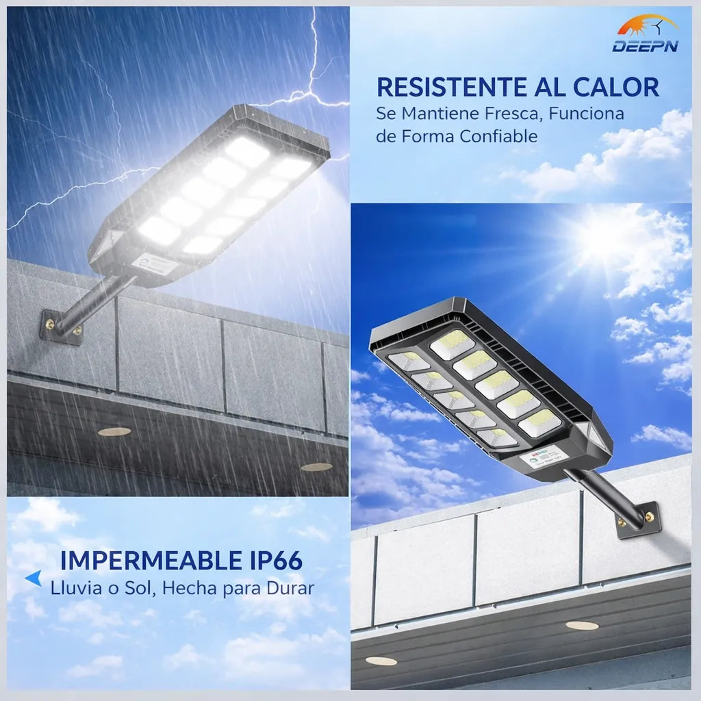 💡 Lámpara Solar con Sensor Inteligente 72 LED ☀️ | Carga Solar + Promo 2x1 🔥 ENVIO GRATIS