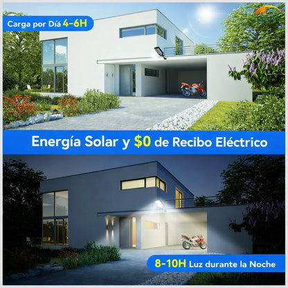 💡 Lámpara Solar con Sensor Inteligente 72 LED ☀️ | Carga Solar + Promo 2x1 🔥 ENVIO GRATIS