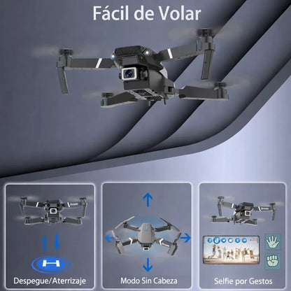 🚁🔥 DRONE 4K DOBLE CÁMARA + 2 BATERÍAS 🔋🔋 +  ENVÍO GRATIS