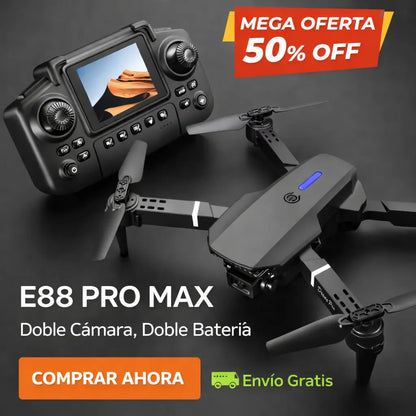 🚁🔥 DRONE 4K DOBLE CÁMARA + 2 BATERÍAS 🔋🔋 +  ENVÍO GRATIS