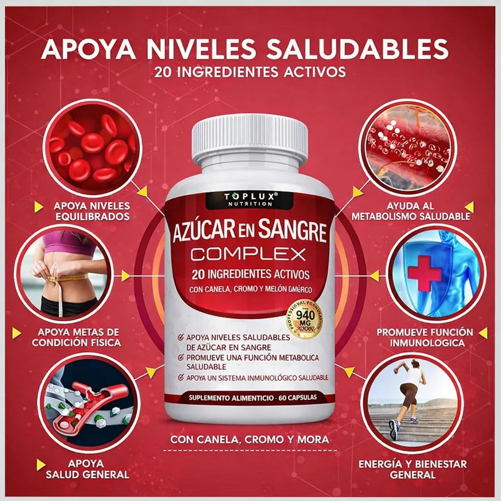 Blood Sugar Complex X2 🔥 Control Total de tu Azúcar ⚡ + Envío GRATIS 🚚