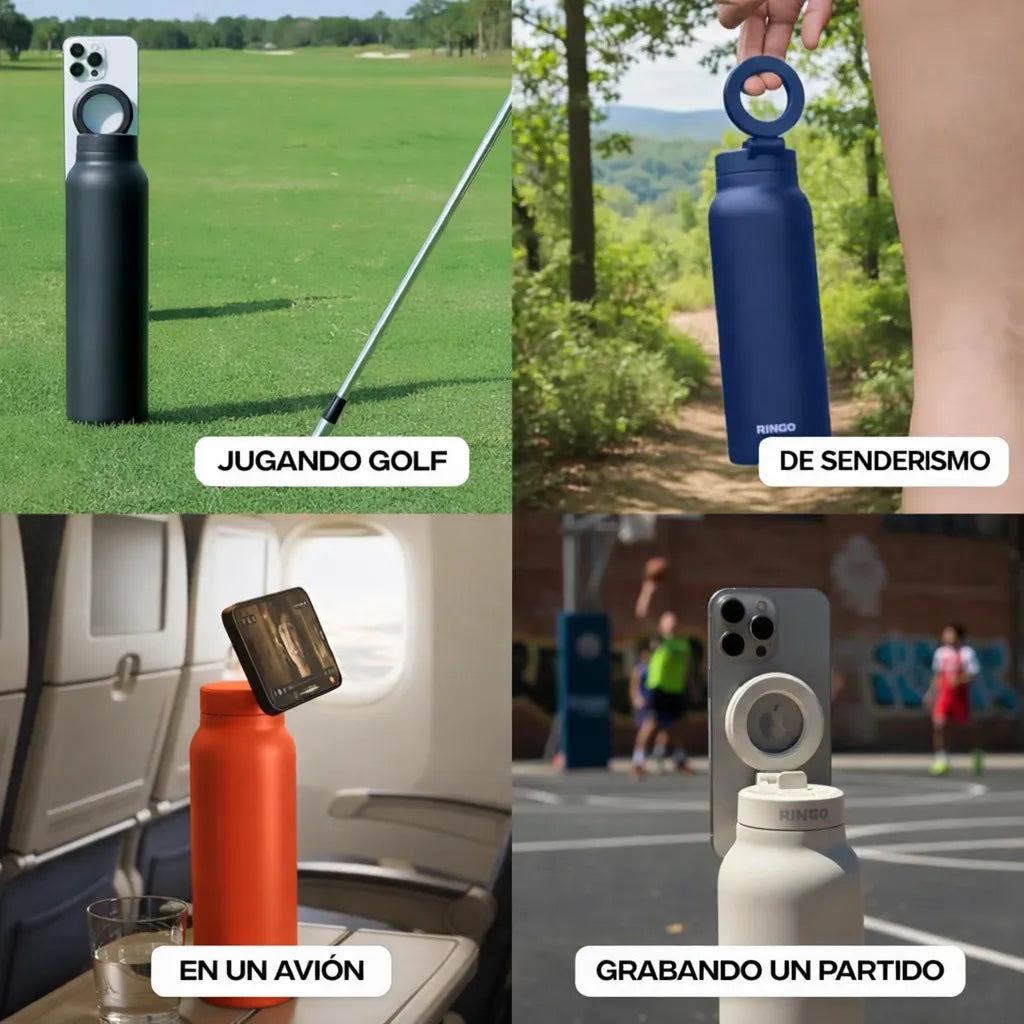 El termo que hace TODO: soporte + trípode + hidratación 💧📱 🚚 Envío GRATIS a todo Colombia
