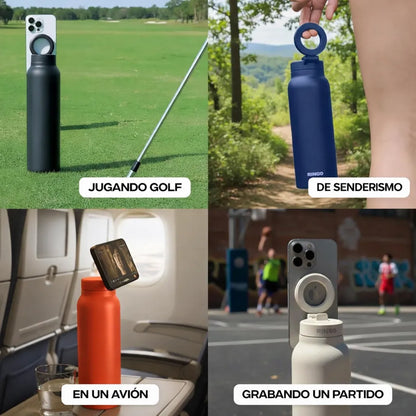 El termo que hace TODO: soporte + trípode + hidratación 💧📱 🚚 Envío GRATIS a todo Colombia