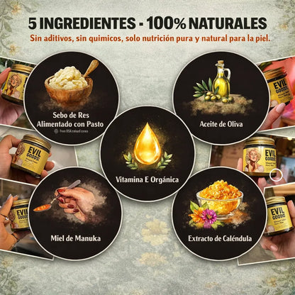 🧴 EVIL GOODS – Cebo de Res 🌿 Nutrición Natural para tu Piel ✨