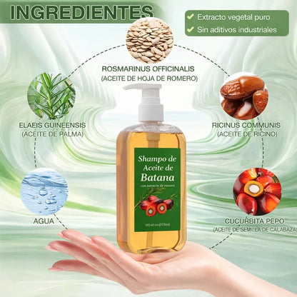 🔥 Combo Anticaída Batana Oil Shampoo + Aceite para Fortalecer tu Cabello ENVIO GRATIS 💡