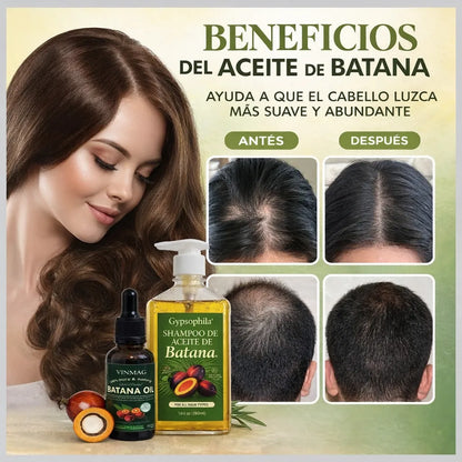 🔥 Combo Anticaída Batana Oil Shampoo + Aceite para Fortalecer tu Cabello ENVIO GRATIS 💡