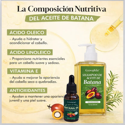 🔥 Combo Anticaída Batana Oil Shampoo + Aceite para Fortalecer tu Cabello ENVIO GRATIS 💡
