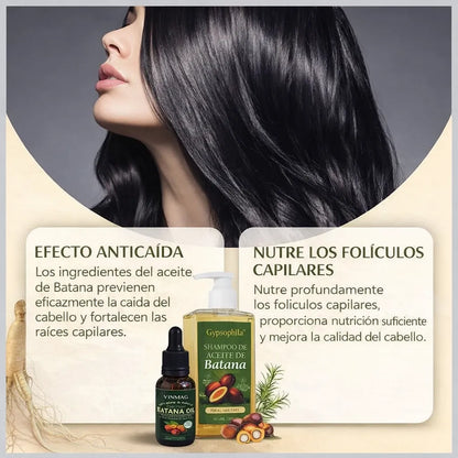 🔥 Combo Anticaída Batana Oil Shampoo + Aceite para Fortalecer tu Cabello ENVIO GRATIS 💡