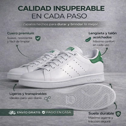 👟 Stan Smith Unisex : El tenis blanco que lo combina todo 🎁 Envío Gratis hoy