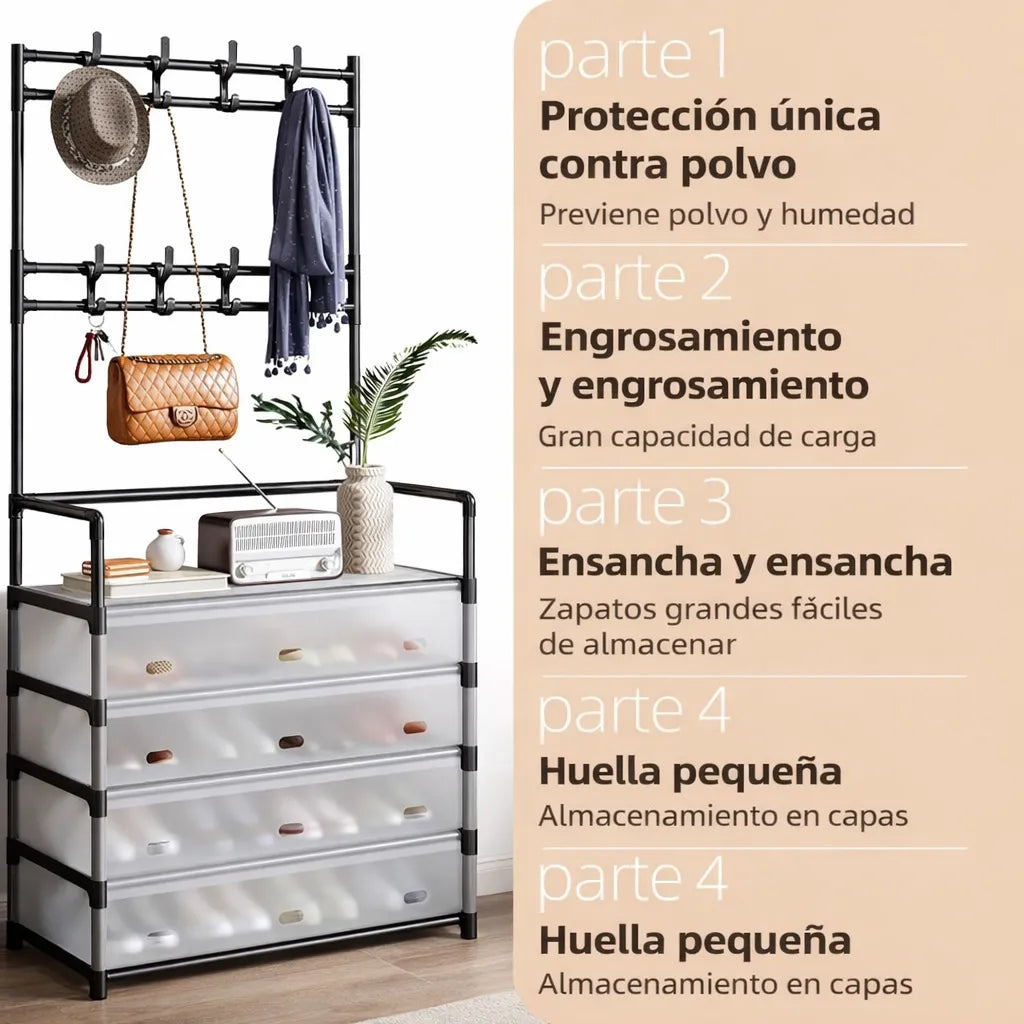 Perchero - Zapatero 🔥 El Organizador que transforma tu casa 📦 50% OFF HOY + Envío GRATIS en Colombia