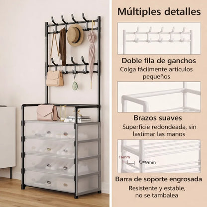 Perchero - Zapatero 🔥 El Organizador que transforma tu casa 📦 50% OFF HOY + Envío GRATIS en Colombia
