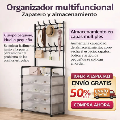 Perchero - Zapatero 🔥 El Organizador que transforma tu casa 📦 50% OFF HOY + Envío GRATIS en Colombia