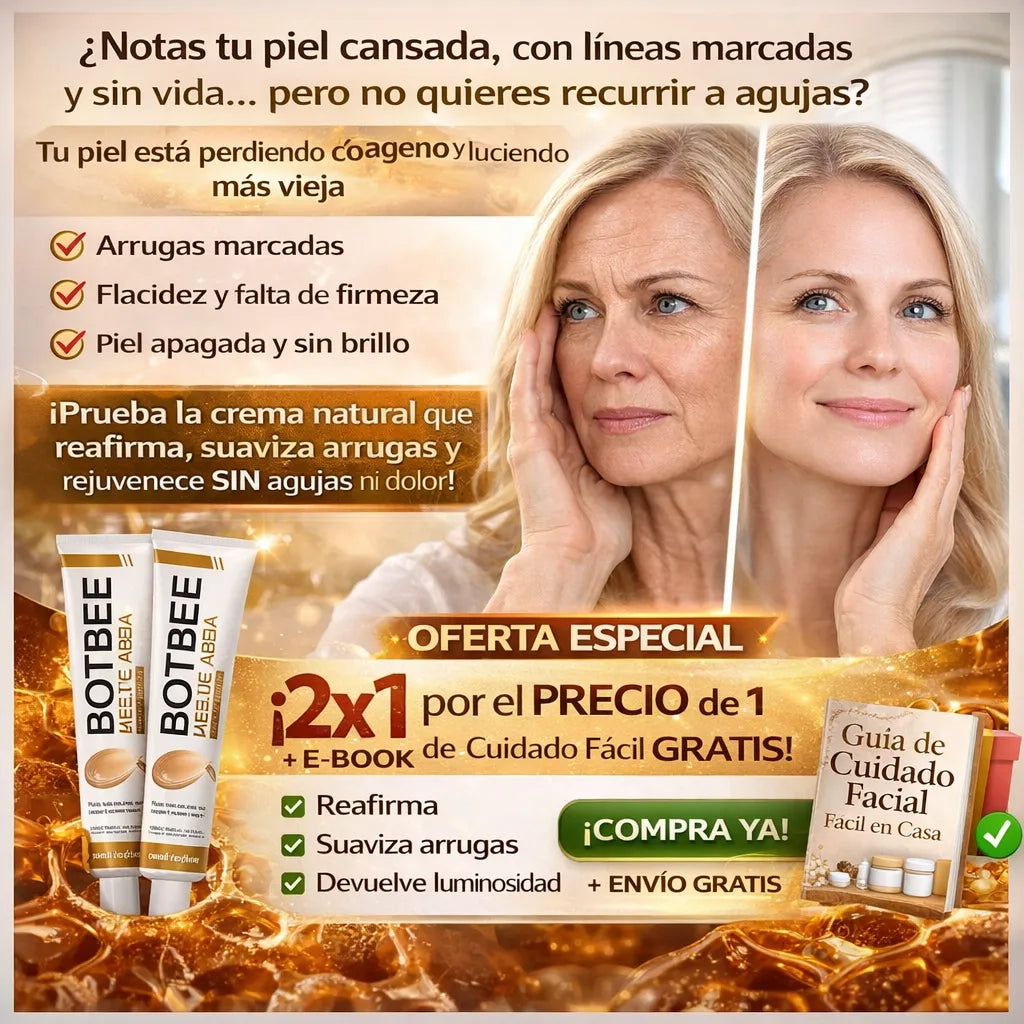 🔥 Crema Botox de Veneno de Abeja 2x1 + E-book GRATIS 🚚 Envío Gratis HOY