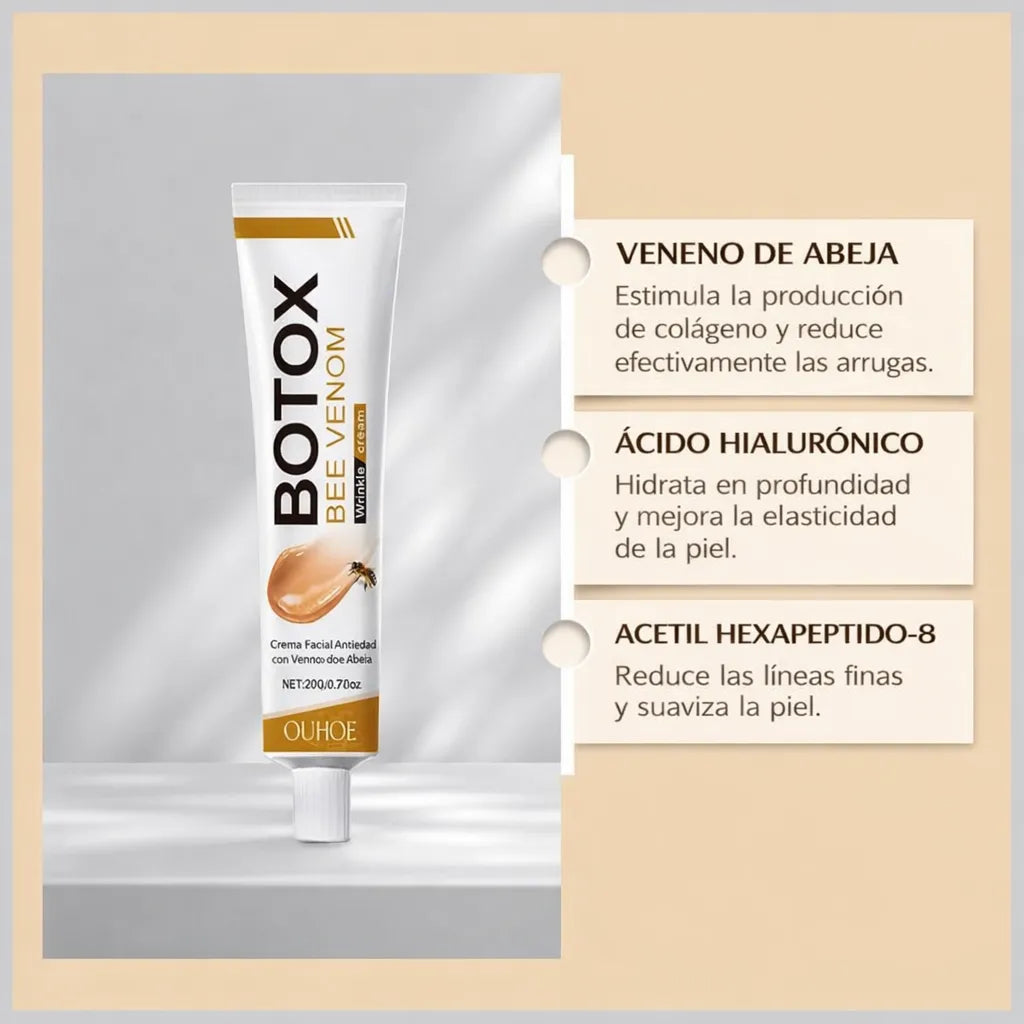 🔥 Crema Botox de Veneno de Abeja 2x1 + E-book GRATIS 🚚 Envío Gratis HOY