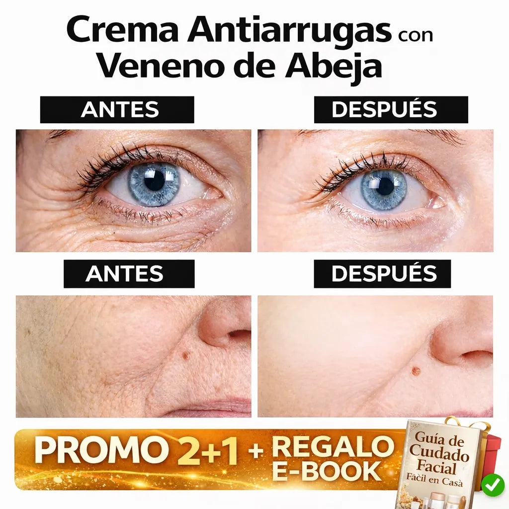 🔥 Crema Botox de Veneno de Abeja 2x1 + E-book GRATIS 🚚 Envío Gratis HOY