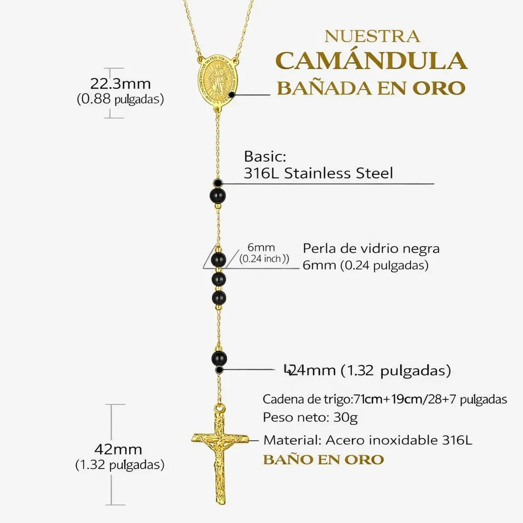 ✨ CAMÁNDULA BAÑO EN ORO 🙏 Llévate ARETES DE REGALO 🚚 ENVÍO GRATIS