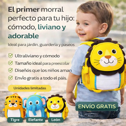 Mochilas de Animales para Niños 🦁🐰 Cómodo y Adorable | Envío Gratis