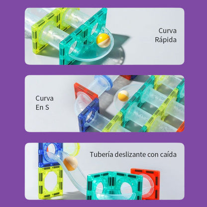 🎢 Set Constructor Magno-Tobogán 73 Piezas 🎁 Tu 50% de Descuento HOY Black Friday 💸