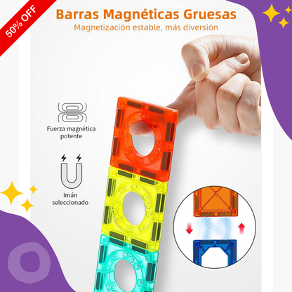 🎢 Set Constructor Magno-Tobogán 73 Piezas 🎁 Tu 50% de Descuento HOY Black Friday 💸