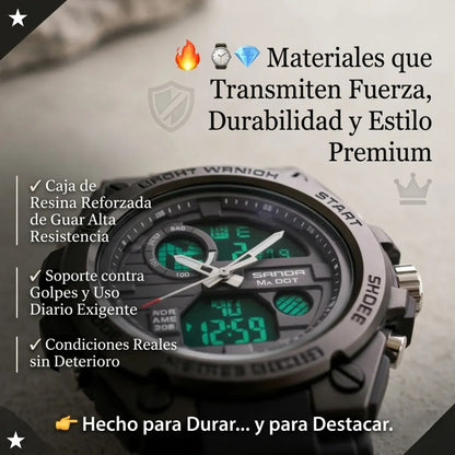 💎⌚ Reloj Sanda 739 Edición Premium — Diseño Militar + 💧 Resistente al Agua + 🚚 Envío GRATIS