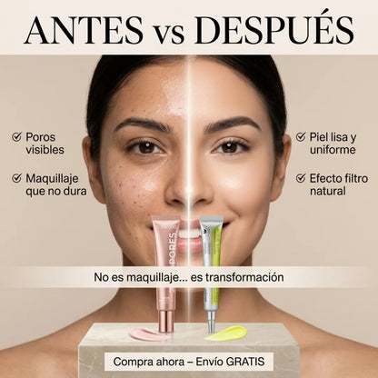 🎁 Llévate 2 en 1: Piel Lisa al Instante + Tratamiento Anti-Edad ✨ Combo Zero Pores + Retinal Shot (Envío GRATIS)