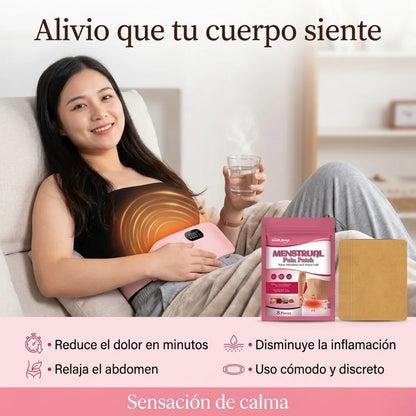 🔥 Kit Completo Anti-Cólicos: El combo que necesitas 💗 Cinturón térmico + parches menstruales 🚚 Envío gratis