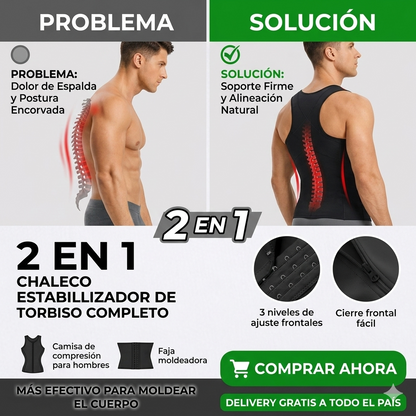 🔥 Chaleco Control Abdomen PowerShape 2 en 1 + Envío Gratis 🚚