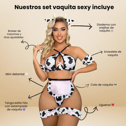 Prepárate para que te pida más 🐄😈 Set Vaquita Sexy + Lubricante de regalo + Guía para reconectar la pasión 💑 ¡Totalmente gratis!