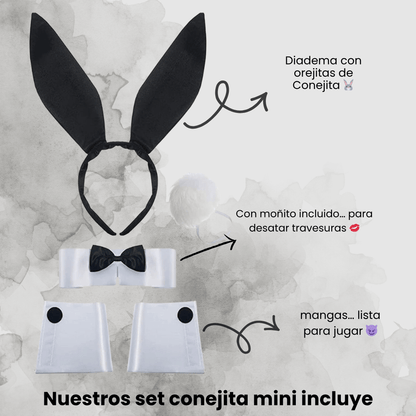Conejita Mini: la noche empieza cuando tú dices 🐰✨ Incluye gel íntimo + dados de juego 🎲 + guía para reconectar 💞