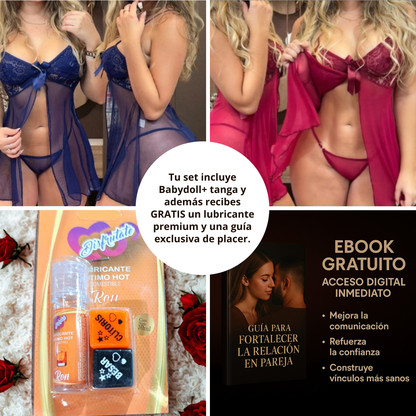 RIO 😏 Nuestra Nueva Lencería Brasileña: babydoll + tanga + lubricante + guía para reconectar con tu pareja 🔥