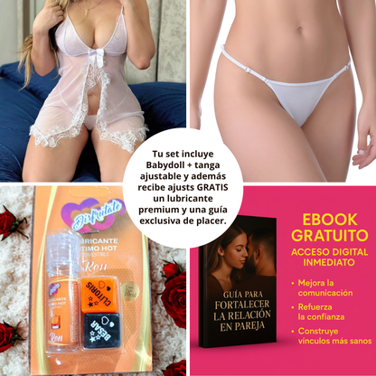 RIO 😏 Nuestra Nueva Lencería Brasileña: babydoll + tanga + lubricante + guía para reconectar con tu pareja 🔥