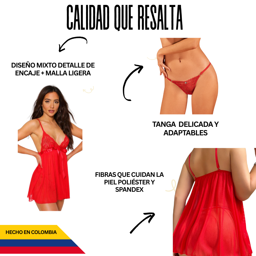 RIO 😏 Nuestra Nueva Lencería Brasileña: babydoll + tanga + lubricante + guía para reconectar con tu pareja 🔥