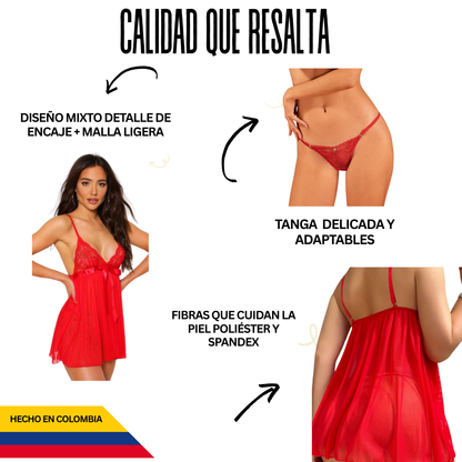RIO 😏 Nuestra Nueva Lencería Brasileña: babydoll + tanga + lubricante + guía para reconectar con tu pareja 🔥