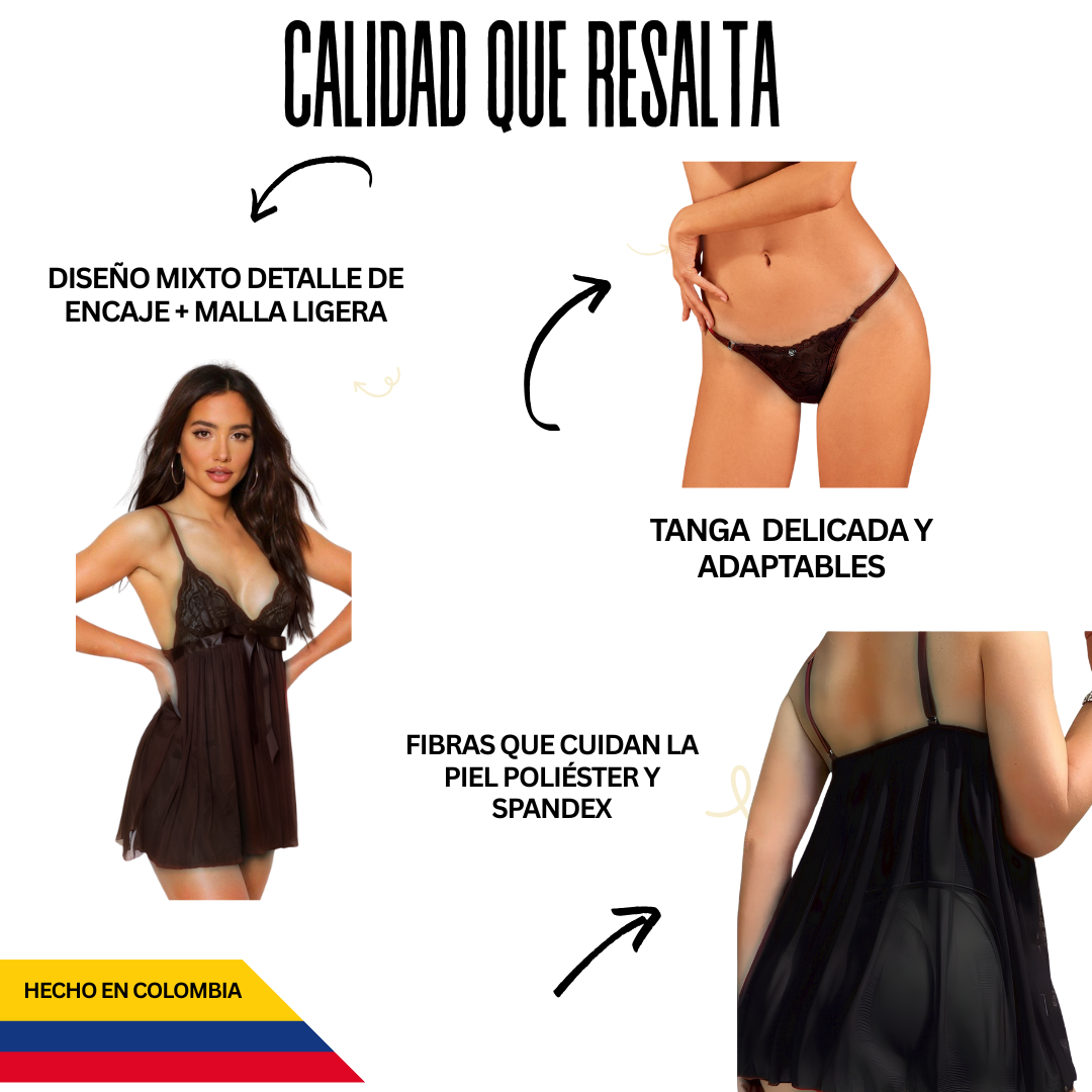 RIO 😏 Nuestra Nueva Lencería Brasileña: babydoll + tanga + lubricante + guía para reconectar con tu pareja 🔥
