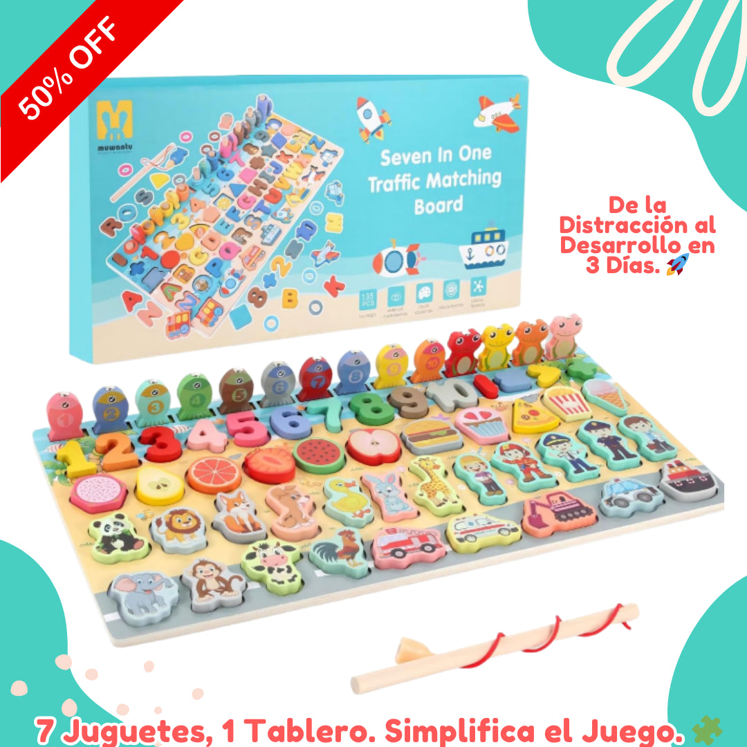 ¡BLACK FRIDAY 50% OFF! 🚀 Explorer Tablero de Aprendizaje Completo: Desarrolla 7 Habilidades con Mitad de Precio.