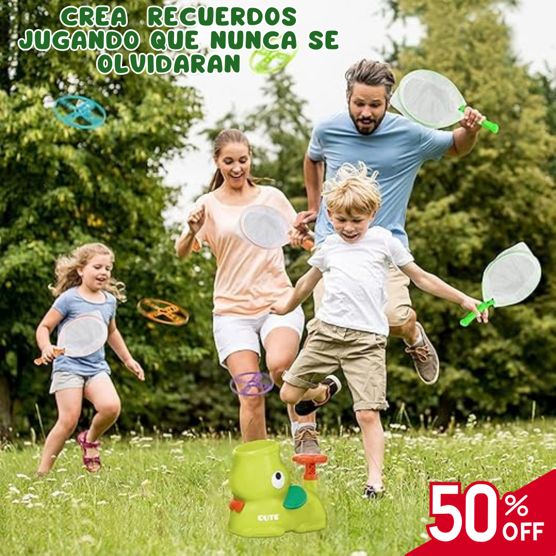 OFERTA ÚNICA 🔥 LLÉVATE UN 2X1: Pato Volador AIR-SPOR + 🎁 ¡REGALO de Pistola de Burbujas! 💧