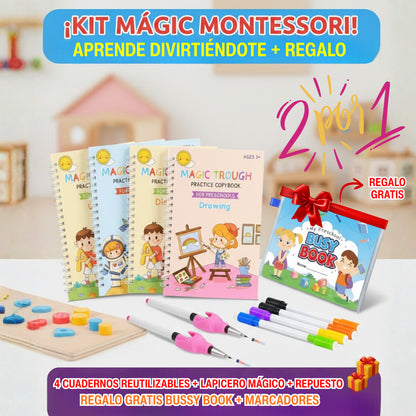 🔥 Descuento Épico del 50%: 📚 Kit 4 en 1 para un Aprendizaje Acelerado+ Lapiceros + Repuestos + 🎁 ¡REGALO libro Montessori!