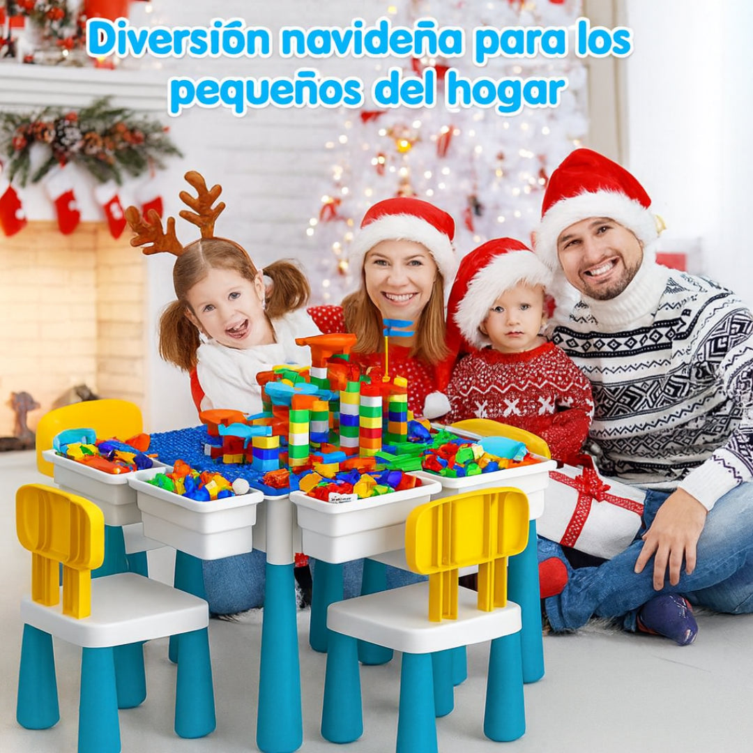 🔥 ¡IRRESISTIBLE! 50% Dto. en tu Pack de Construcción BEINZI (Mesa + Bloques) 100 Pzs + 🎁 Libro Sensorial de Regalo. 🎉