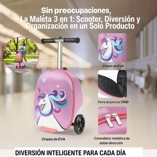 🛴🎒 Patinete Scooter con Maleta Infantil: El Compañero Ideal para Cada Día + 🚚 ENVÍO GRATIS
