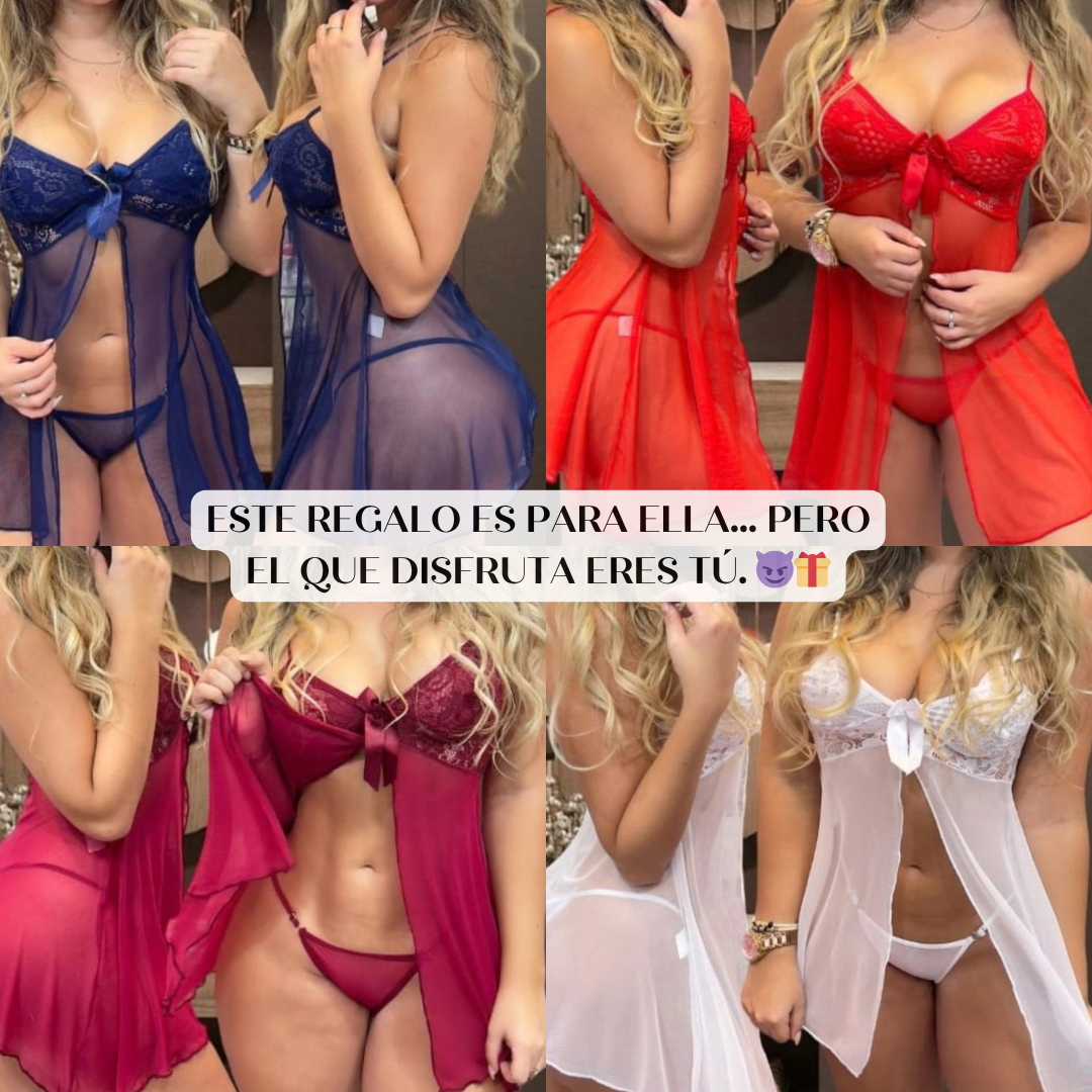 RIO 😏 Nuestra Nueva Lencería Brasileña: babydoll + tanga + lubricante + guía para reconectar con tu pareja 🔥