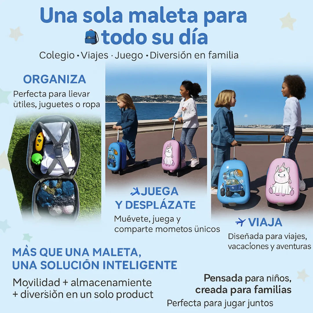 🛴🎒 Patinete Scooter con Maleta Infantil: El Compañero Ideal para Cada Día + 🚚 ENVÍO GRATIS