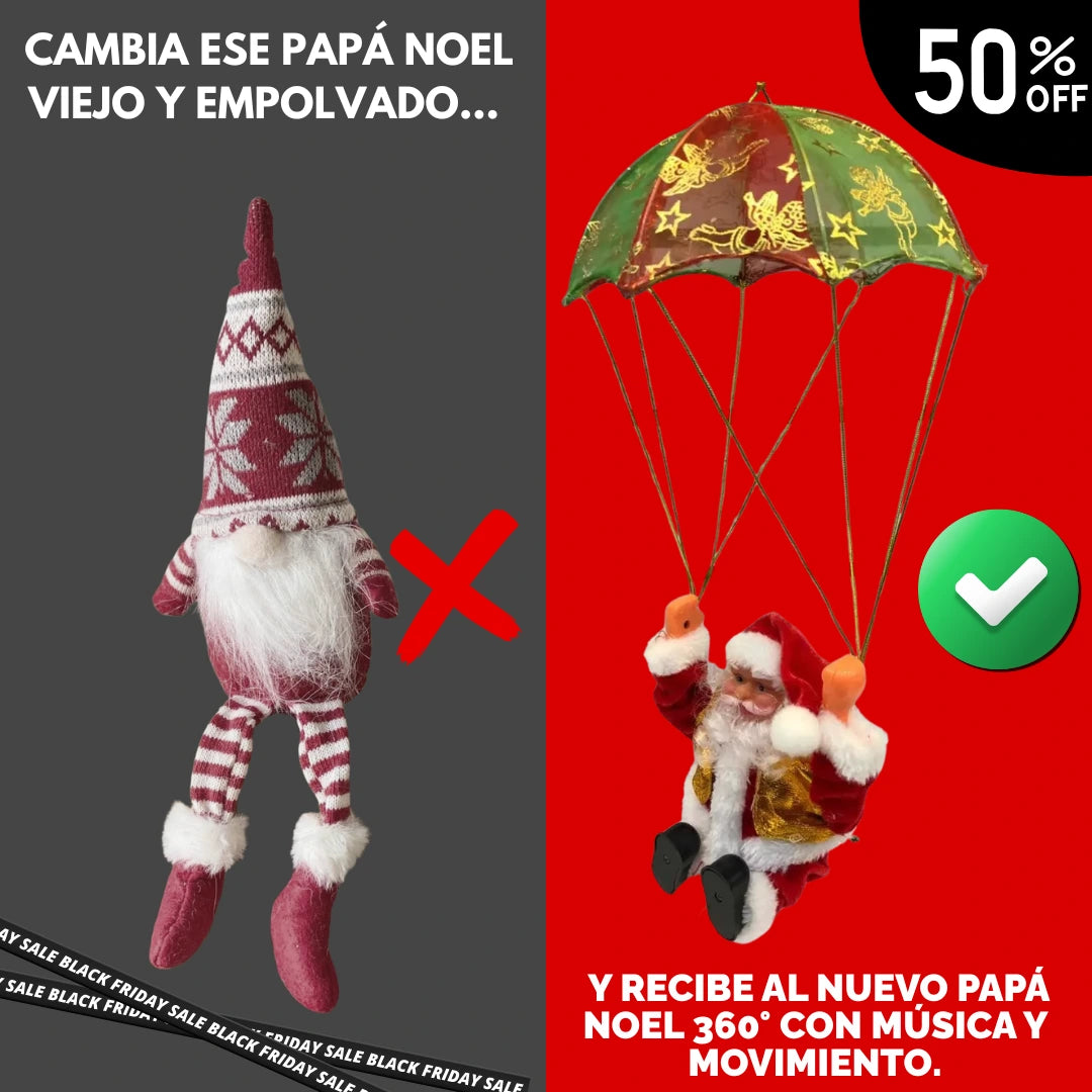 🎅 Papá Noel Giratorio 360° – Mitad de Precio SOLO POR HOY 🎁