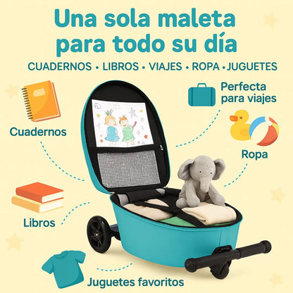 🛴🎒 Patinete Scooter con Maleta Infantil: El Compañero Ideal para Cada Día + 🚚 ENVÍO GRATIS