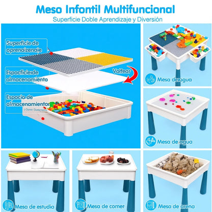 🔥 ¡IRRESISTIBLE! 50% Dto. en tu Pack de Construcción BEINZI (Mesa + Bloques) 100 Pzs + 🎁 Libro Sensorial de Regalo. 🎉