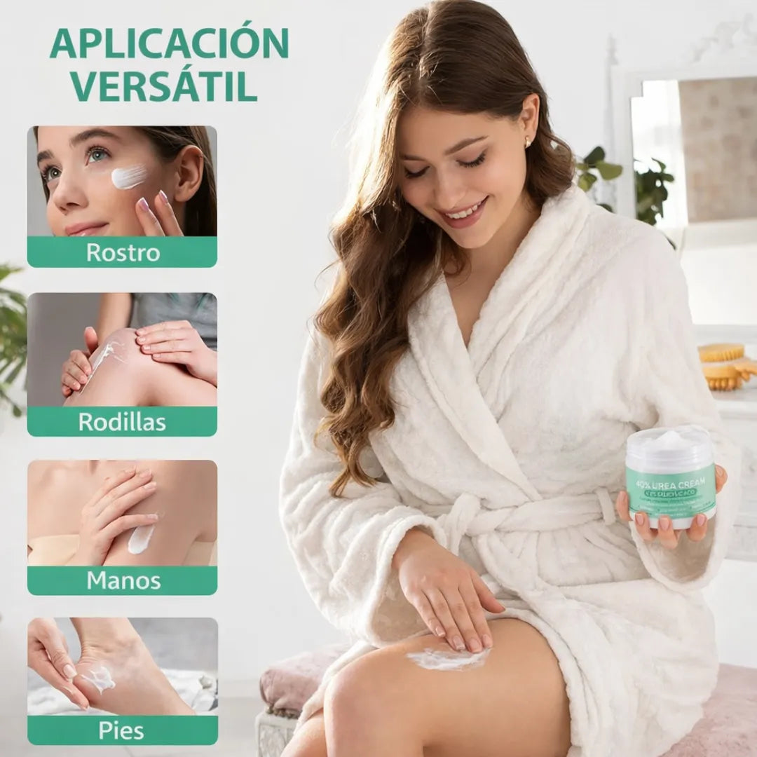 ✨ Crema Urea 40% para Piel Seca 💧 Rutina Completa de Cuidado 🎁 + Protector Solar Coreano en Barra GRATIS ☀️